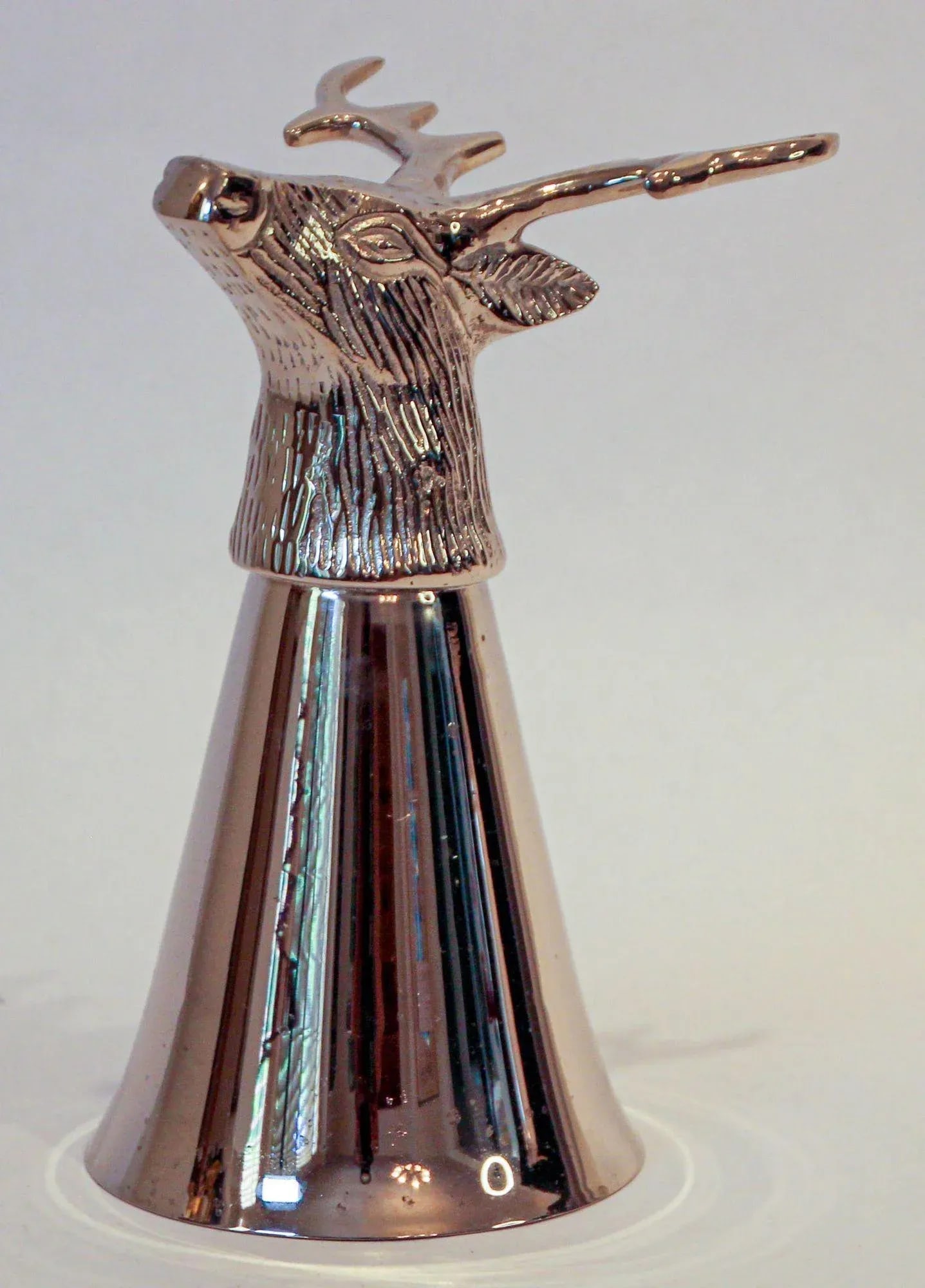 Stag Elk Silver Stirrup Cup Goblet Hunting Equestrian Barware Decor - 13