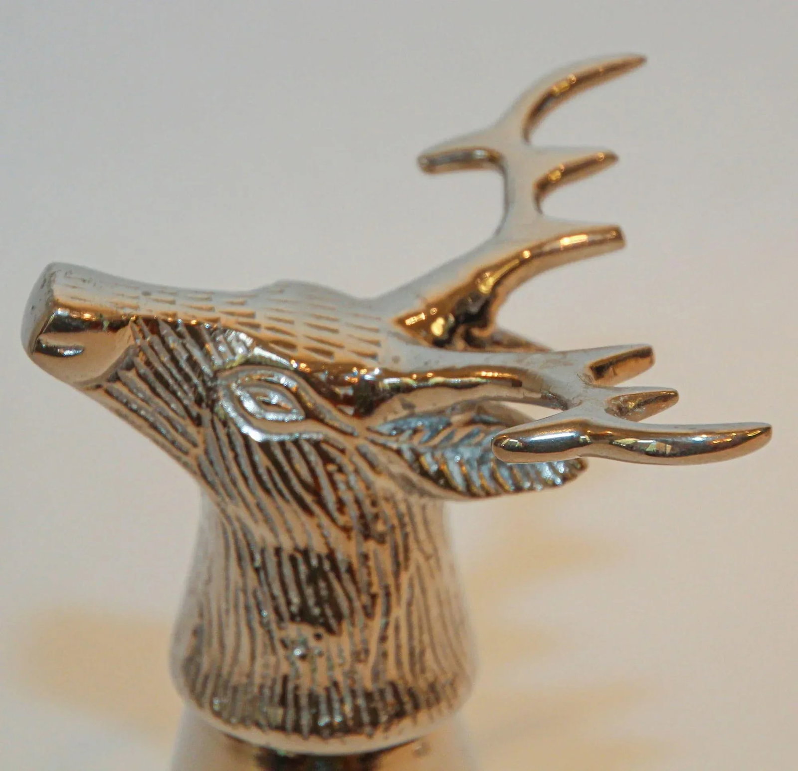 Stag Elk Silver Stirrup Cup Goblet Hunting Equestrian Barware Decor - 5