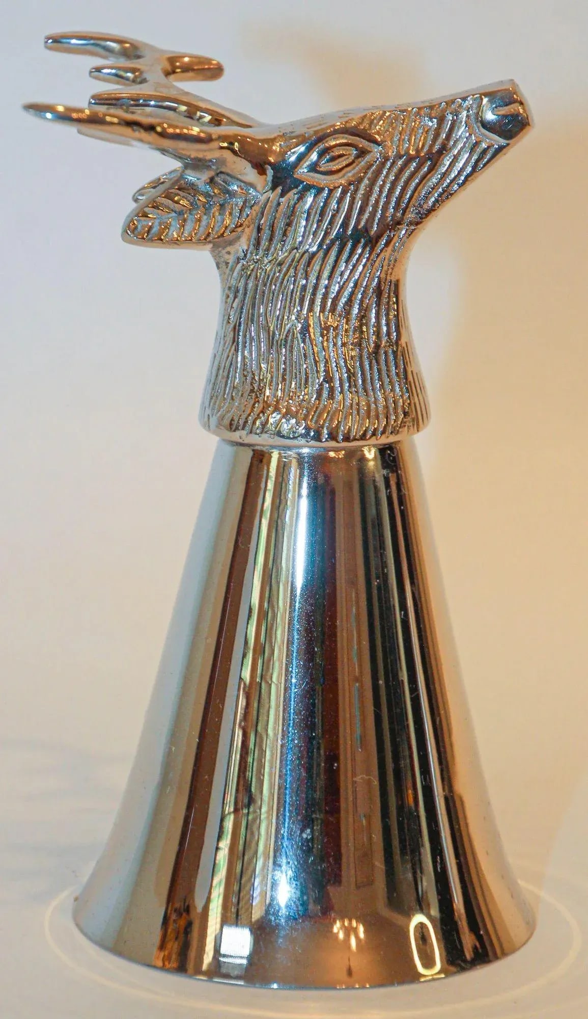 Stag Elk Silver Stirrup Cup Goblet Hunting Equestrian Barware Decor - 9