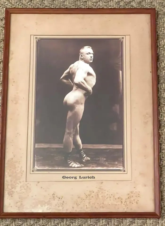 Early 20th Century Greco Roman Tournament Posters of Oskar Schneider & Georg Lurich, Nude - a Pair - 3