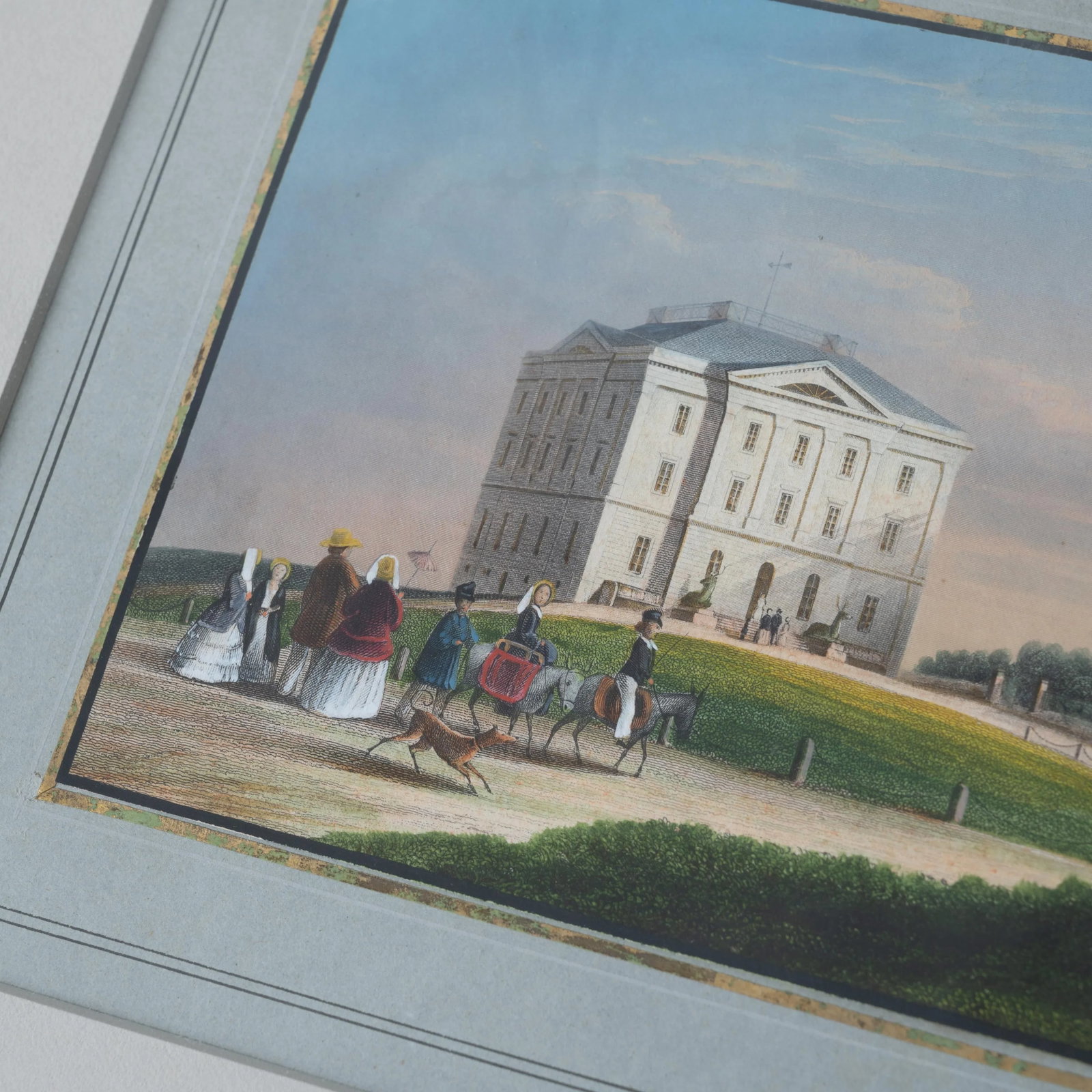 Hand-Painted Engravings of Wiesbaden After Jan Simon Voddiggel, 1852 - 10