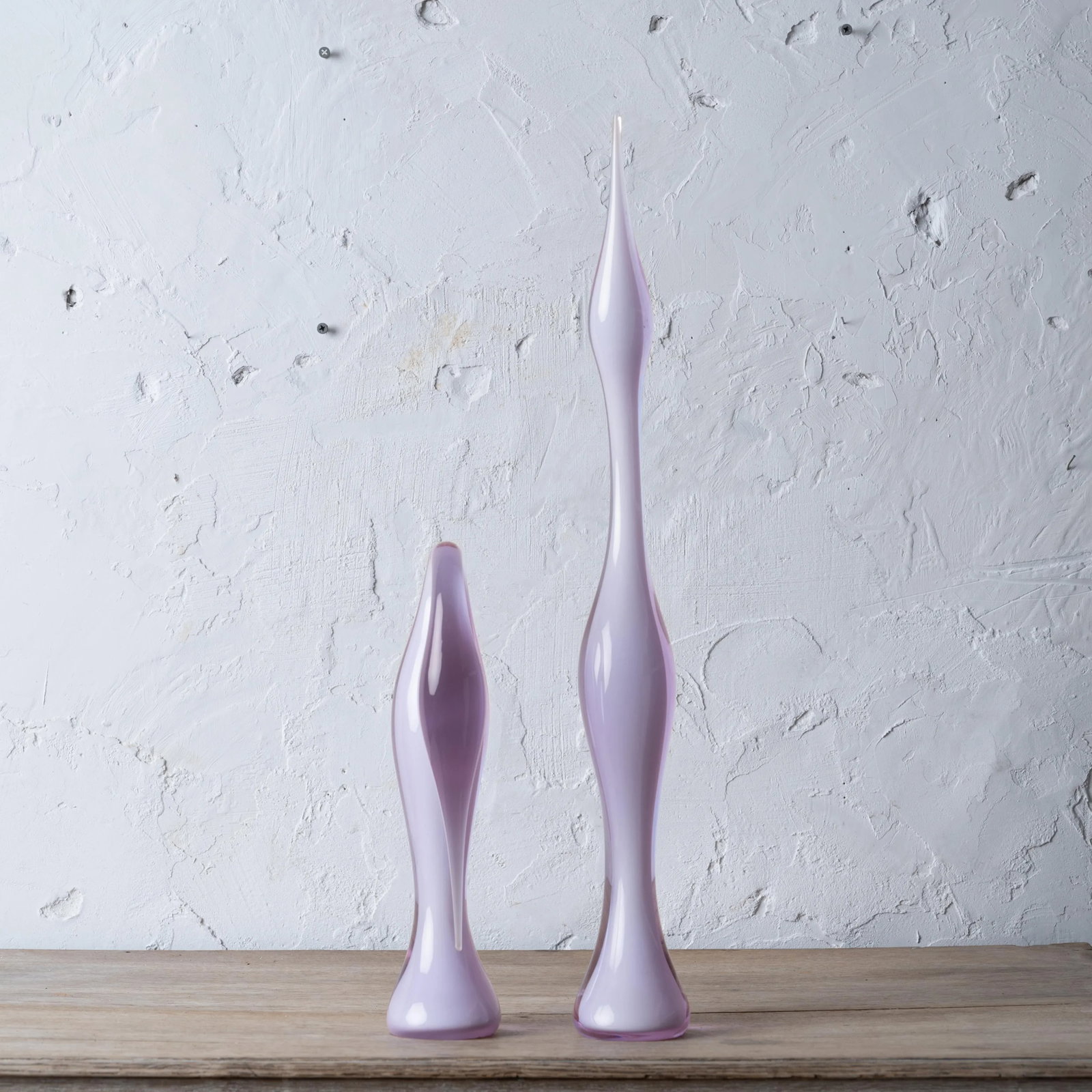 Renato AnatrÃ Murano Alexandrite Glass Birds - a Pair - 6