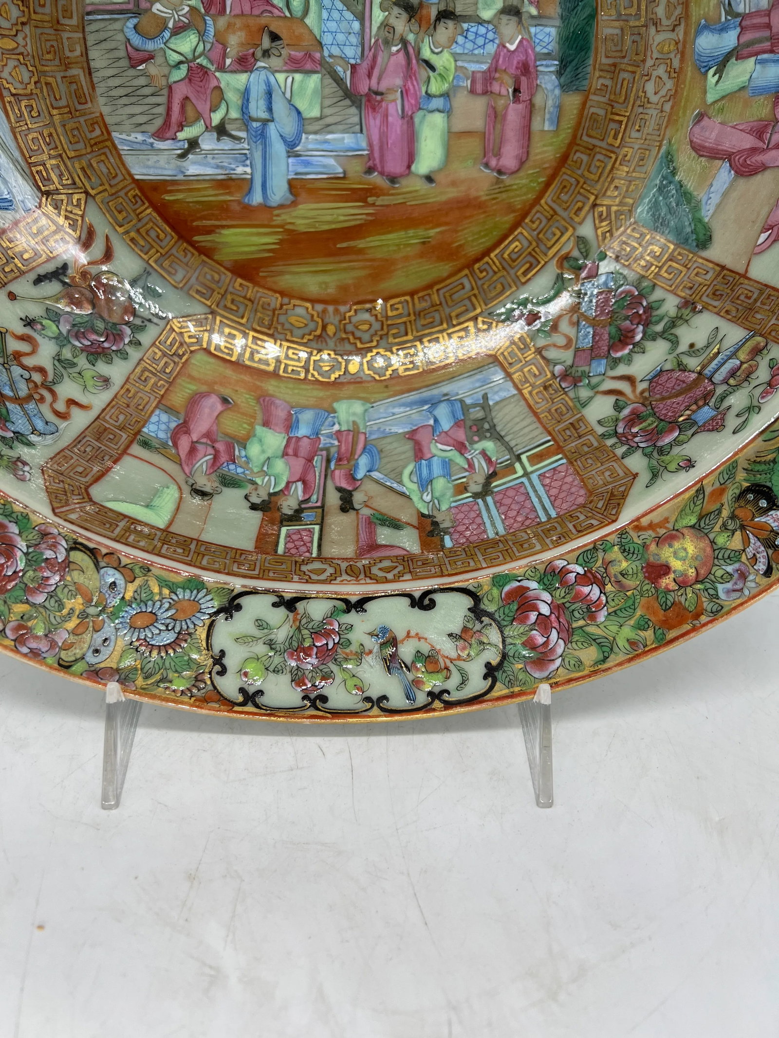 19th Century, Chinese Export Famille Rose Medallion Centerpiece Bowl 15.75" - 4