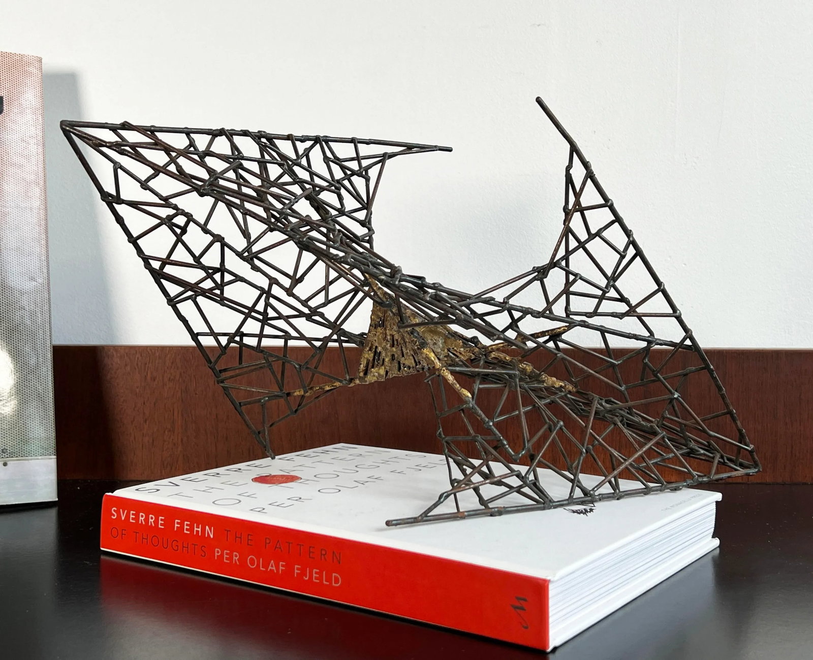 Vintage Mid Century Modern Brutalist Iron Wire Abstract Sculpture - 2