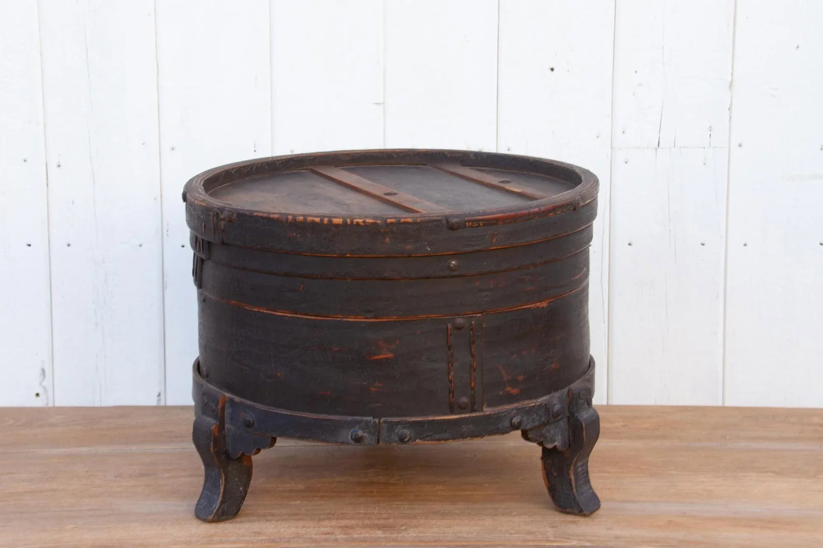 Rare Large Qing Dynasty Wood Box - 3