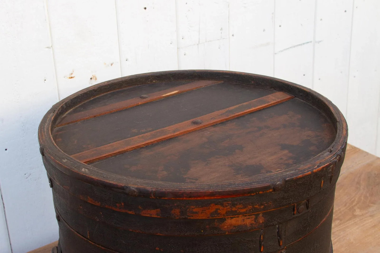 Rare Large Qing Dynasty Wood Box - 4