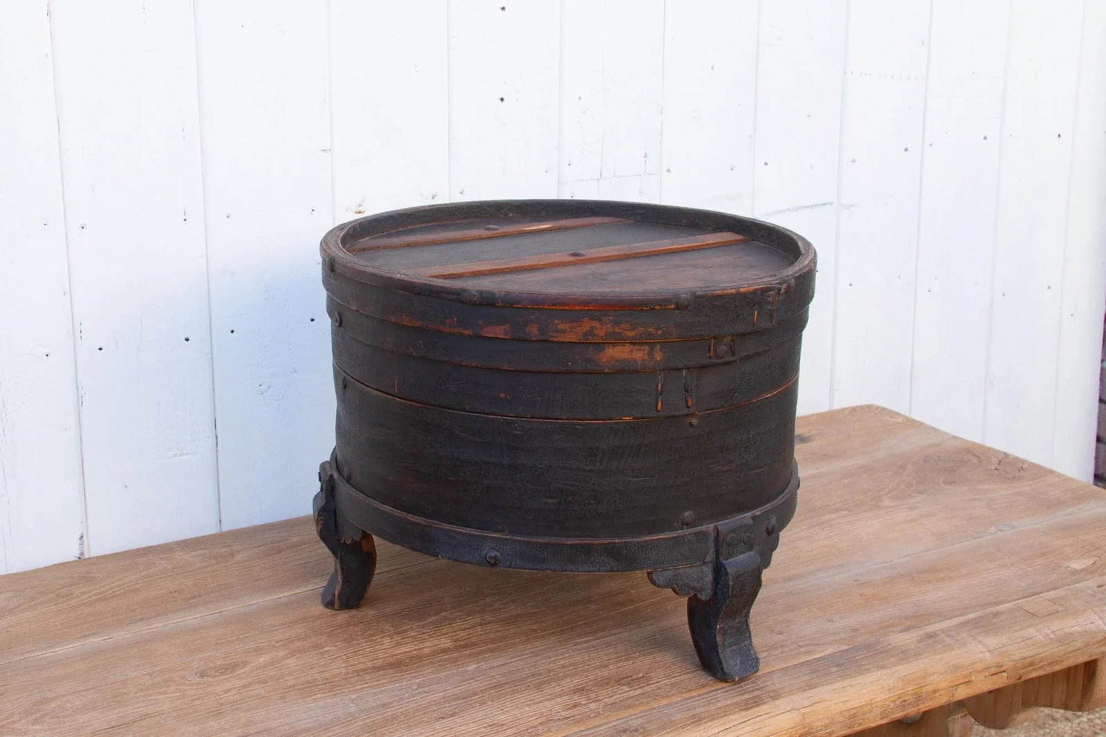 Rare Large Qing Dynasty Wood Box - 5
