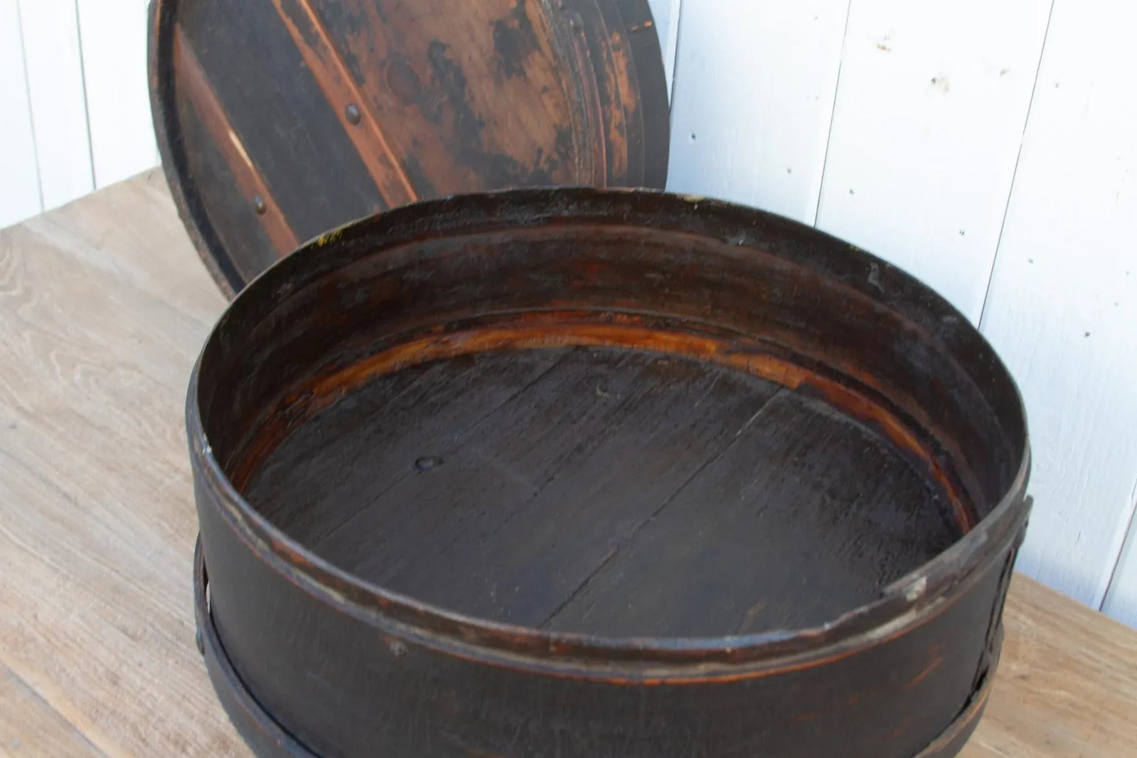 Rare Large Qing Dynasty Wood Box - 7