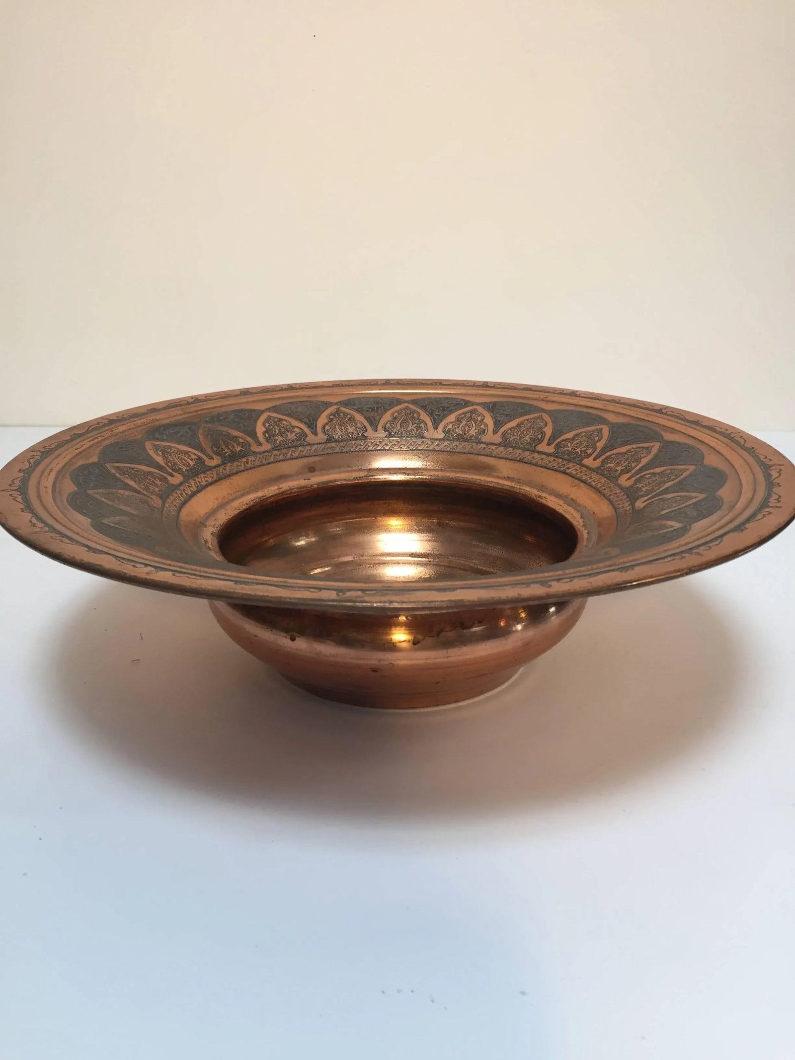 Antique Middle Eastern Islamic Turkish Ewer and Copper Basin - 2