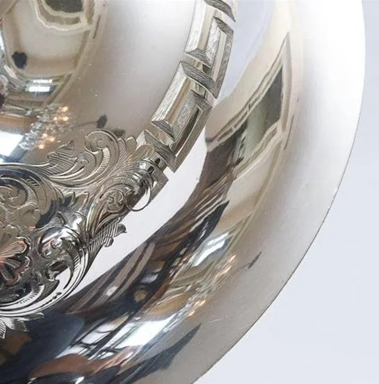 19th Century Antique English Silver Plated Warming Supper Dish by Henry Wilkinson & Co. - 4