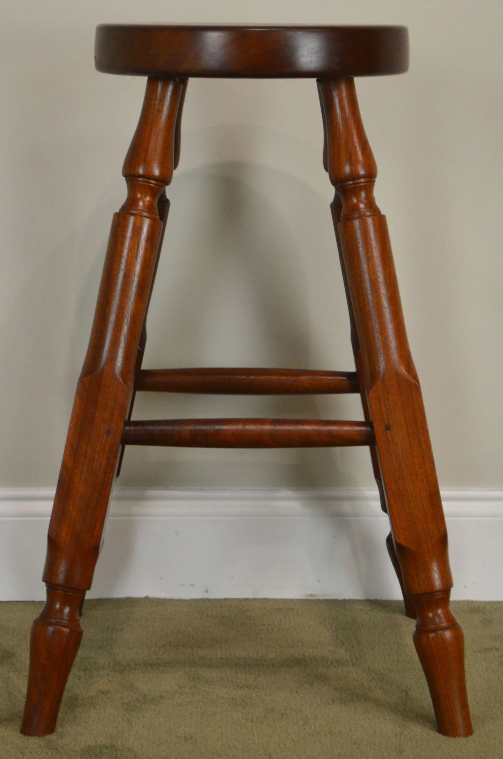 Wynnewood Woodworks Hand Crafted Solid Walnut Bar Stool - 10