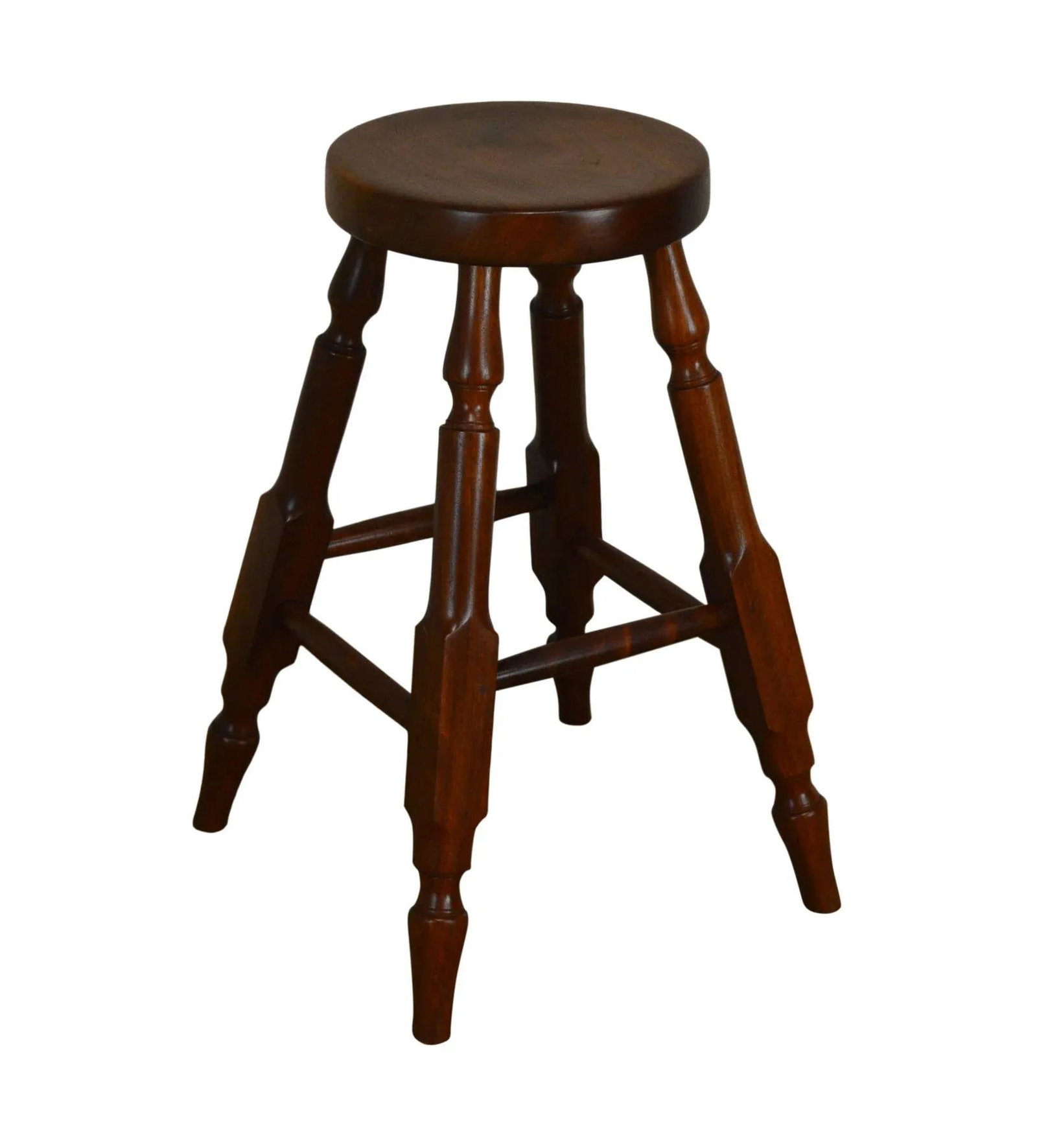 Wynnewood Woodworks Hand Crafted Solid Walnut Bar Stool - 12