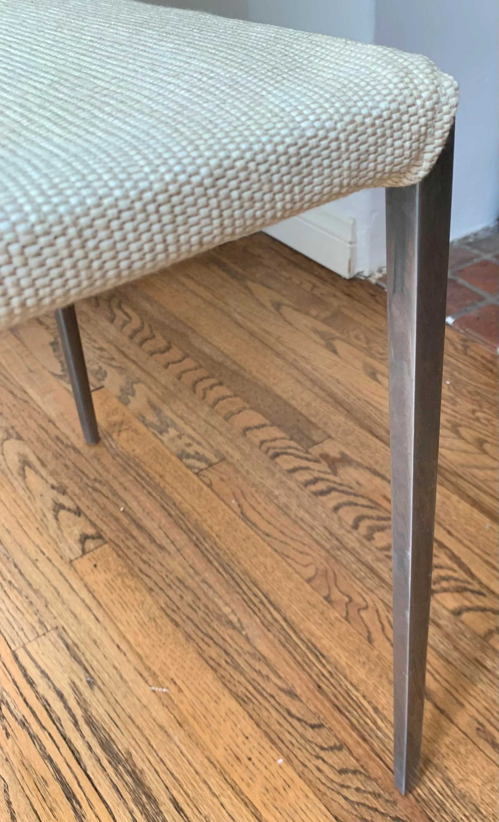 1990s Solid Aluminum Frame Dining Side Chairs, Set of 4 - 7