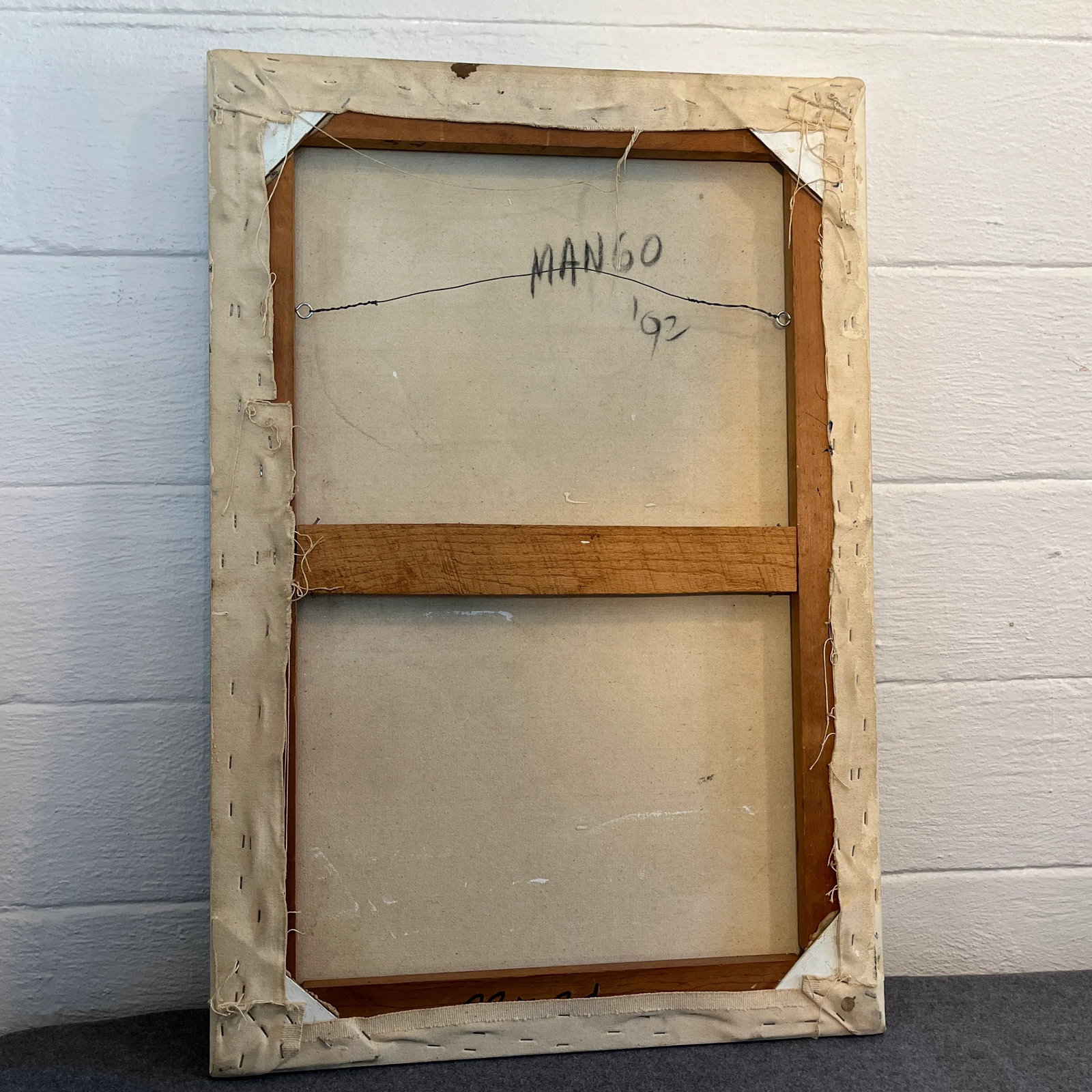 1990s Robert Mango, Untitled (Figural Composition) Painting - 8