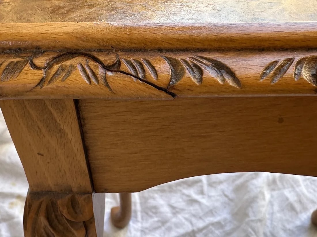 Vintage Burlwood Nesting Tables-A Set - 12