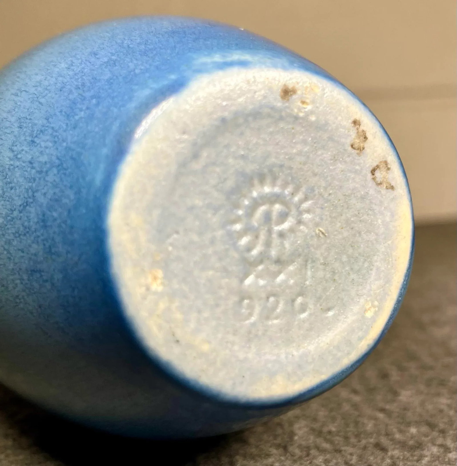 1920s Rookwood Blue Glaze Cabinet Vase - 8