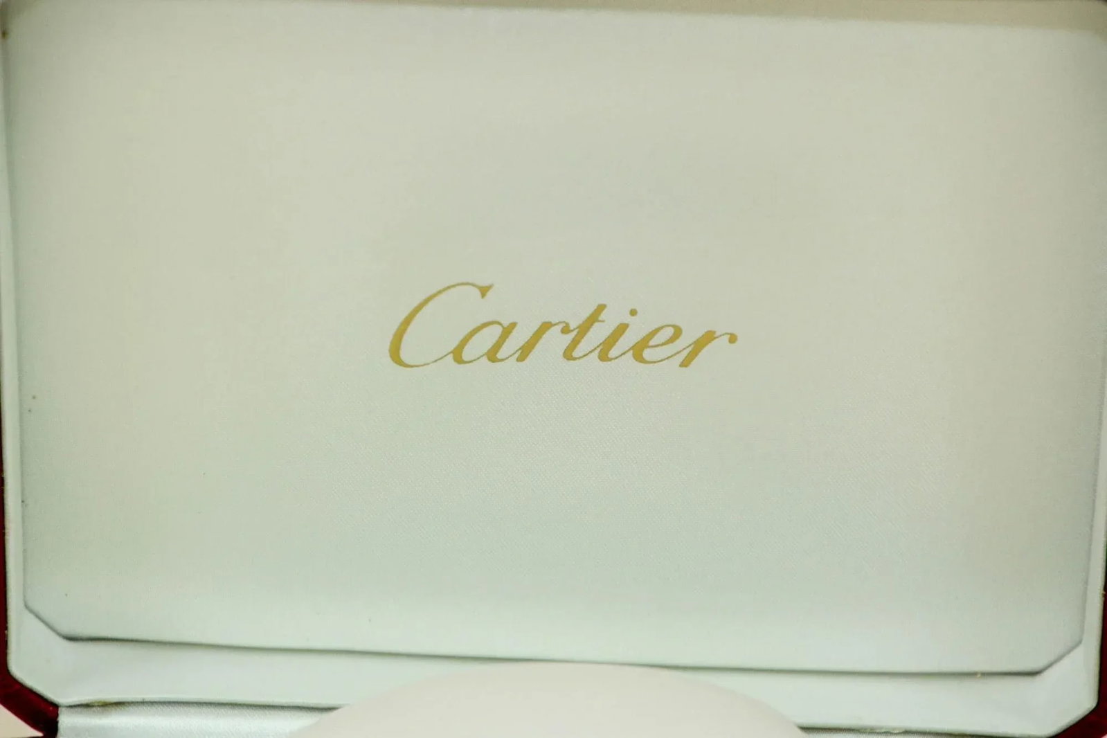 Cartier Jewelry Storage Watch Box in Red Leather Gilt Embossed - 9