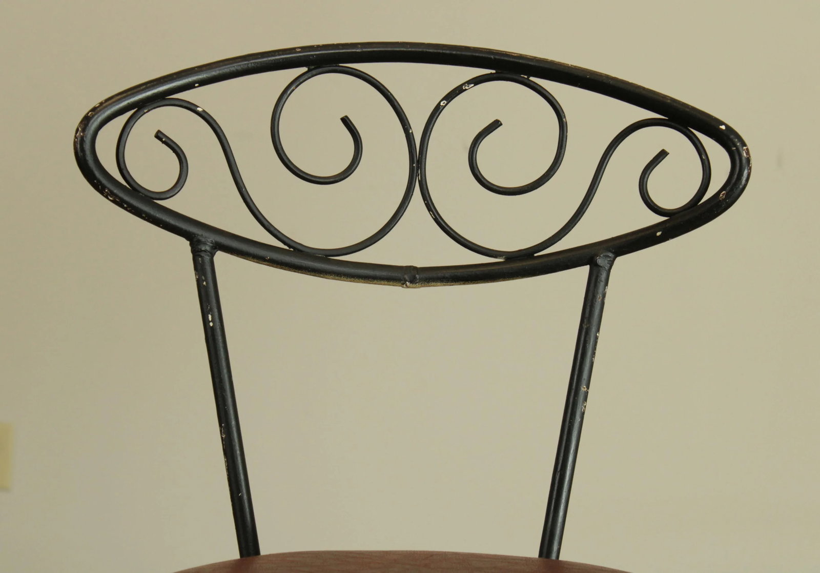Mid-Century Modern Wrought Iron Barstools - a Pair - 8