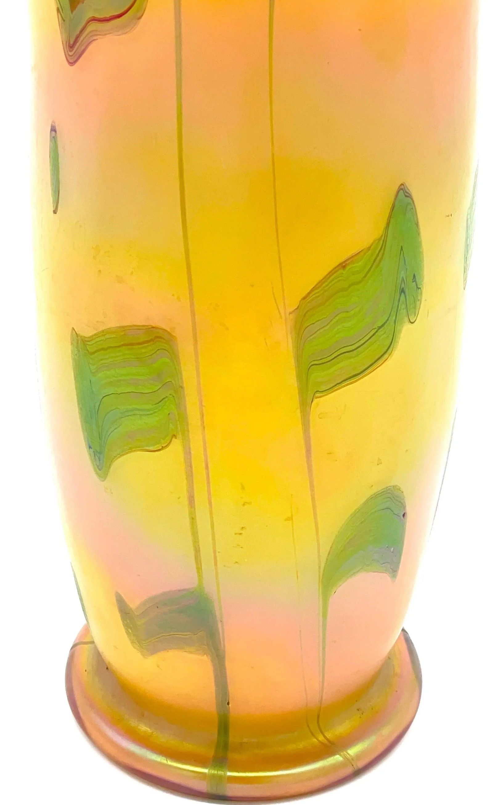 Austrian Art Nouveau Loetz Art Glass Vase with Crimped Rim - 6