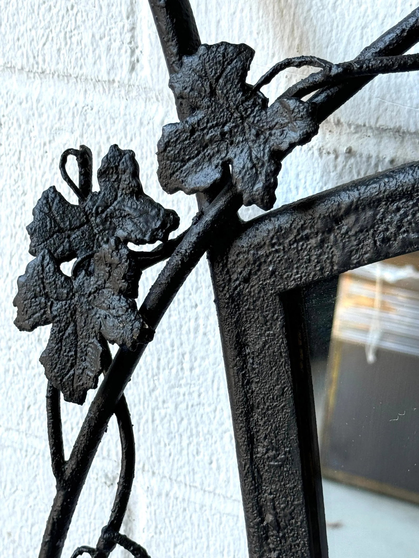 Post Modern Forged Iron Mirror, Style of Albert Paley - 3