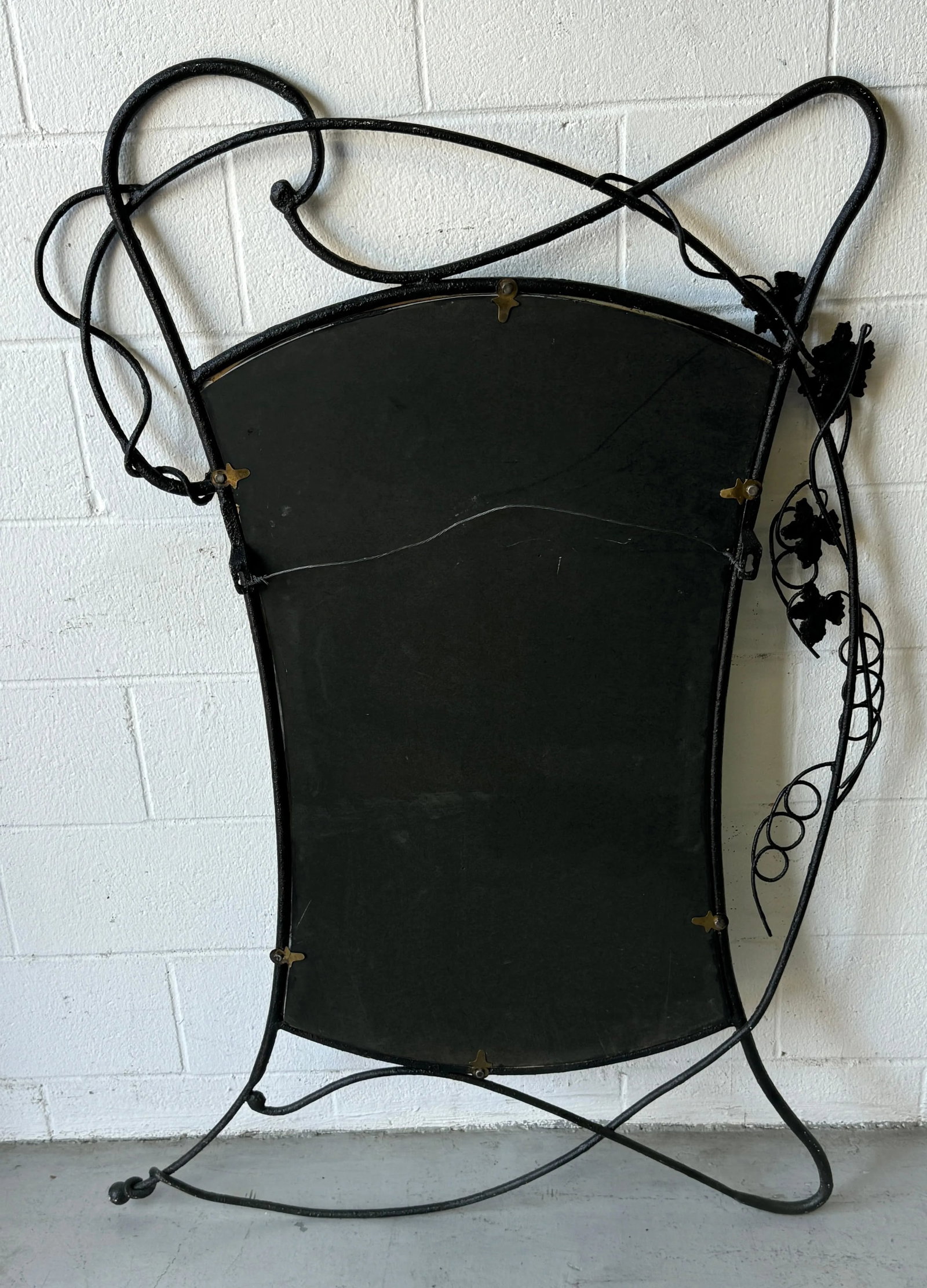 Post Modern Forged Iron Mirror, Style of Albert Paley - 4