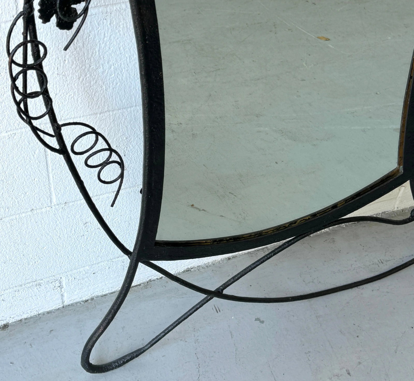 Post Modern Forged Iron Mirror, Style of Albert Paley - 7