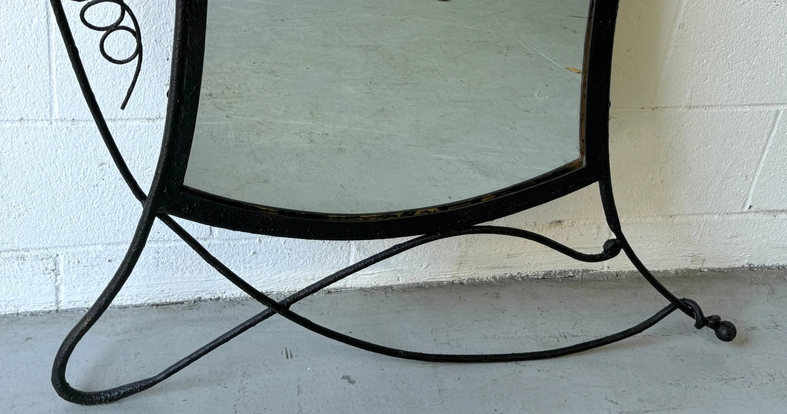 Post Modern Forged Iron Mirror, Style of Albert Paley - 8