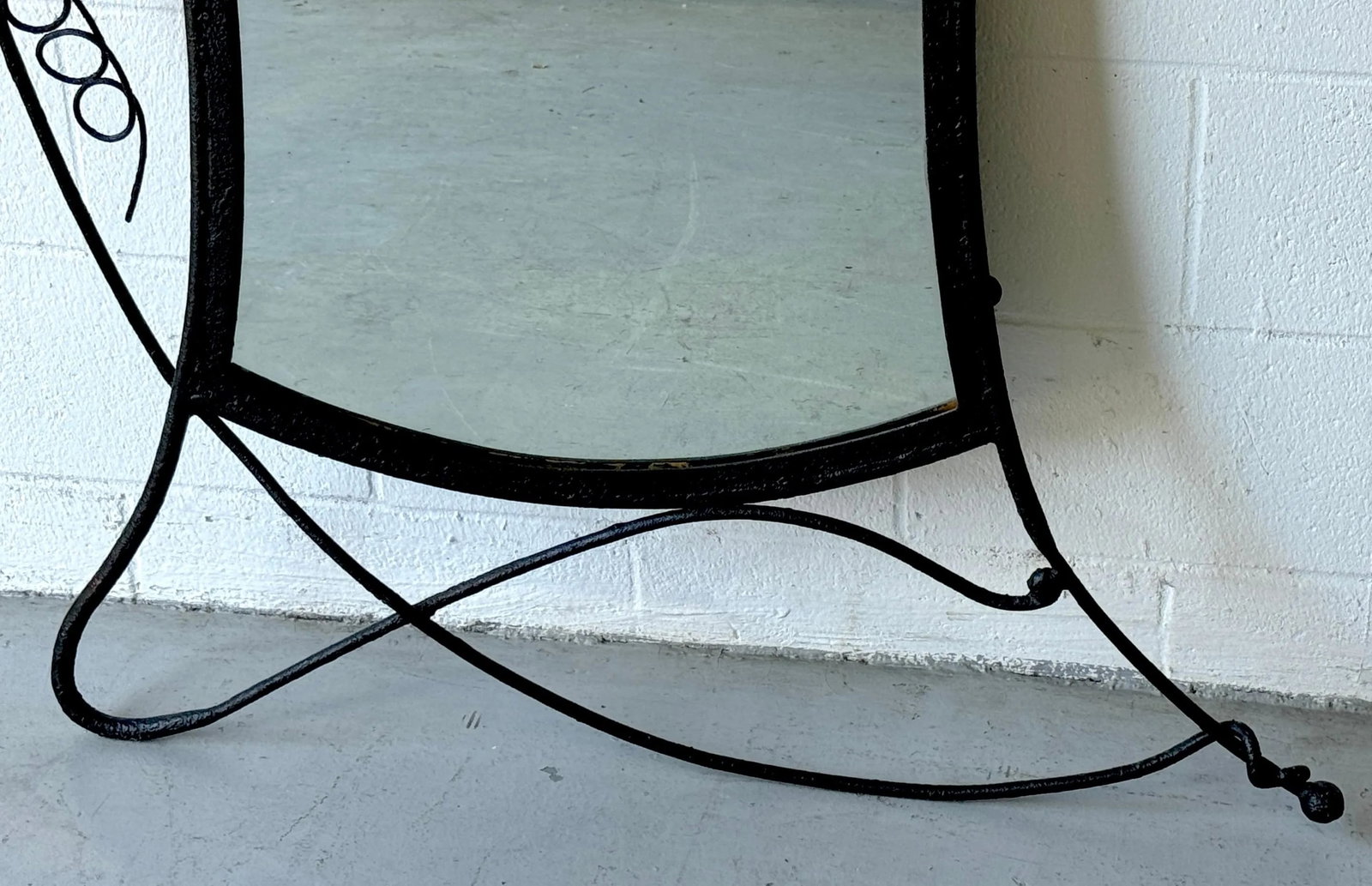 Post Modern Forged Iron Mirror, Style of Albert Paley - 9