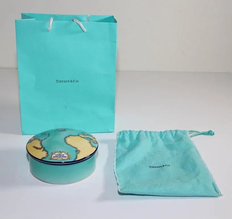 Tiffany & Co. For Tauck World France Porcelain Lidded Trinket Box - 3