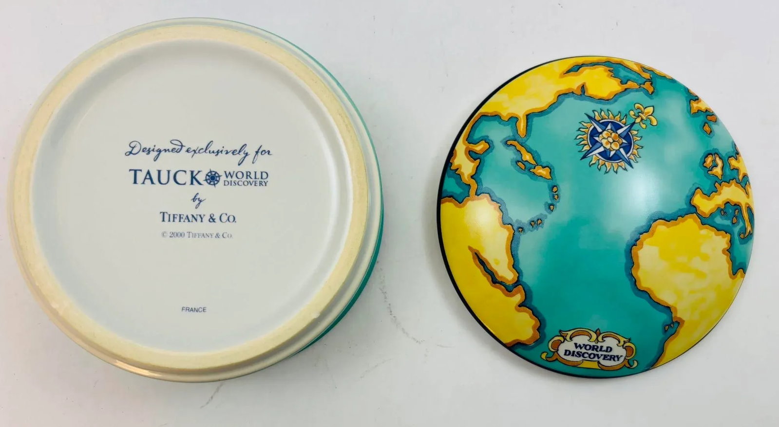 Tiffany & Co. For Tauck World France Porcelain Lidded Trinket Box - 6