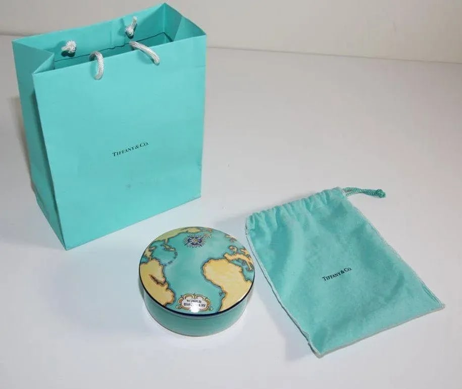 Tiffany & Co. For Tauck World France Porcelain Lidded Trinket Box - 8