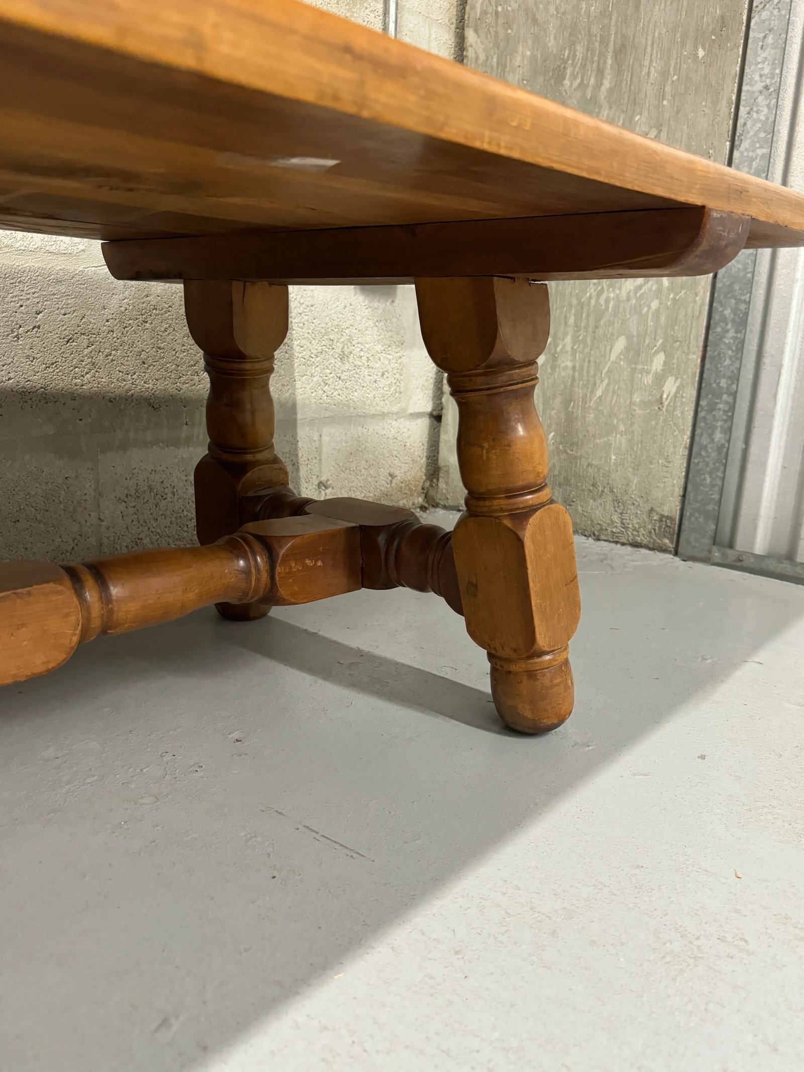 Vintage 1960s Rustic Coffee Table - 4