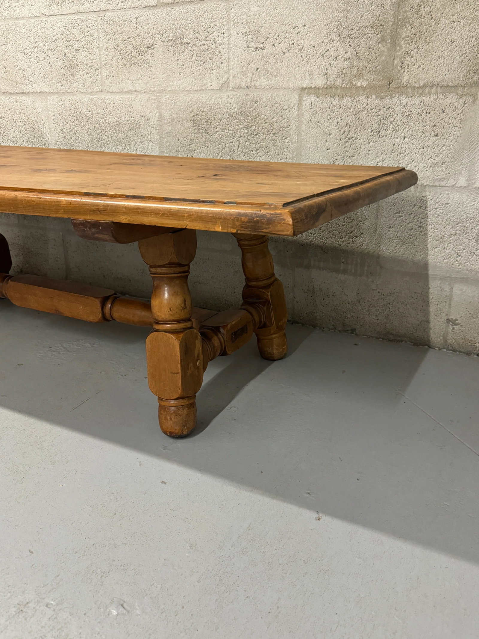 Vintage 1960s Rustic Coffee Table - 8