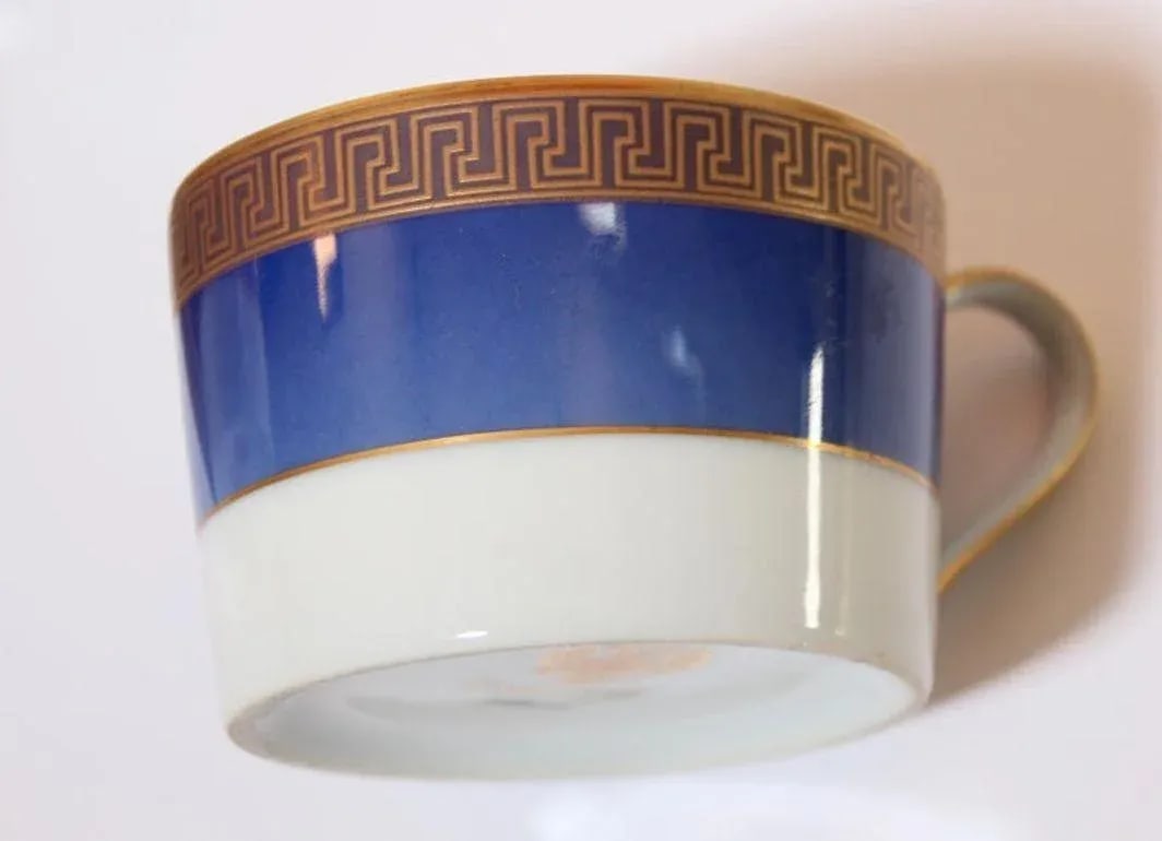 FabergeÃƒÃ… Porcelain Tea, Coffee Cups Set of Four in a Velvet Case - 12