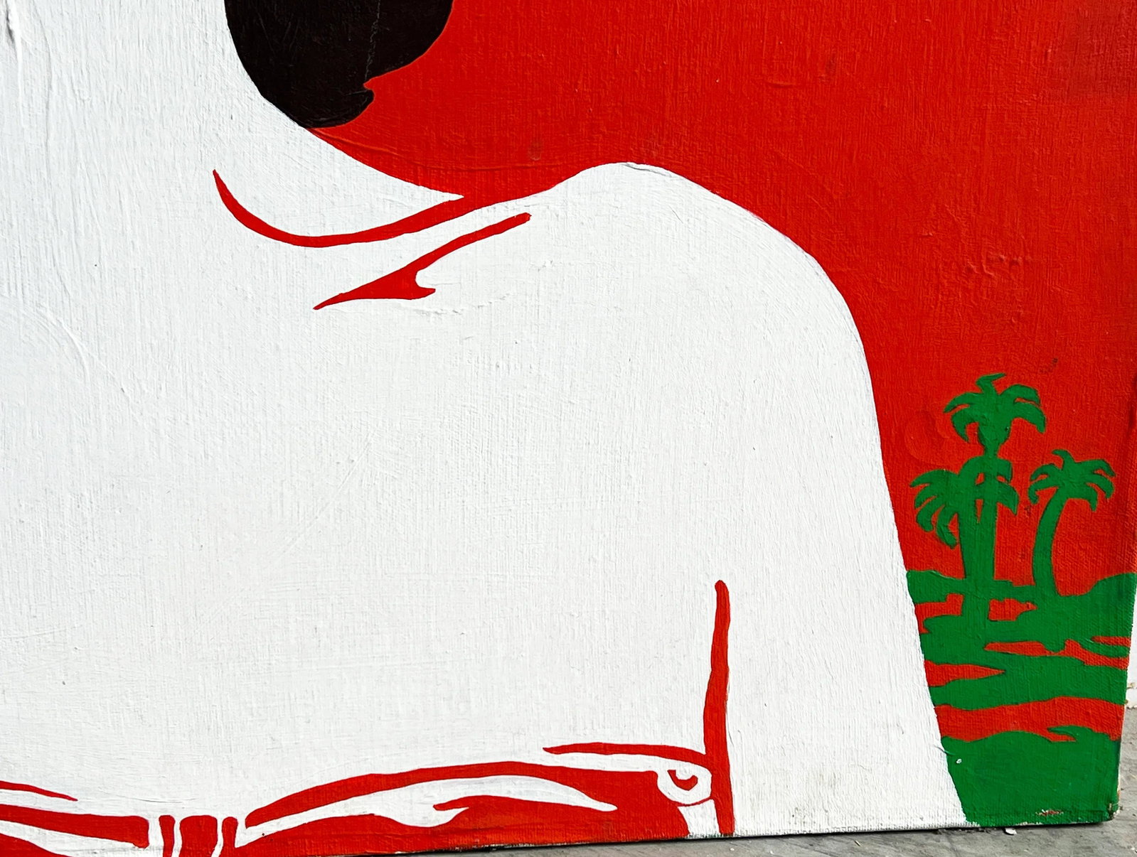 1973 Original Pop Art Portrait "The Wasp Woman" by Sarah Senter Thompson - 3