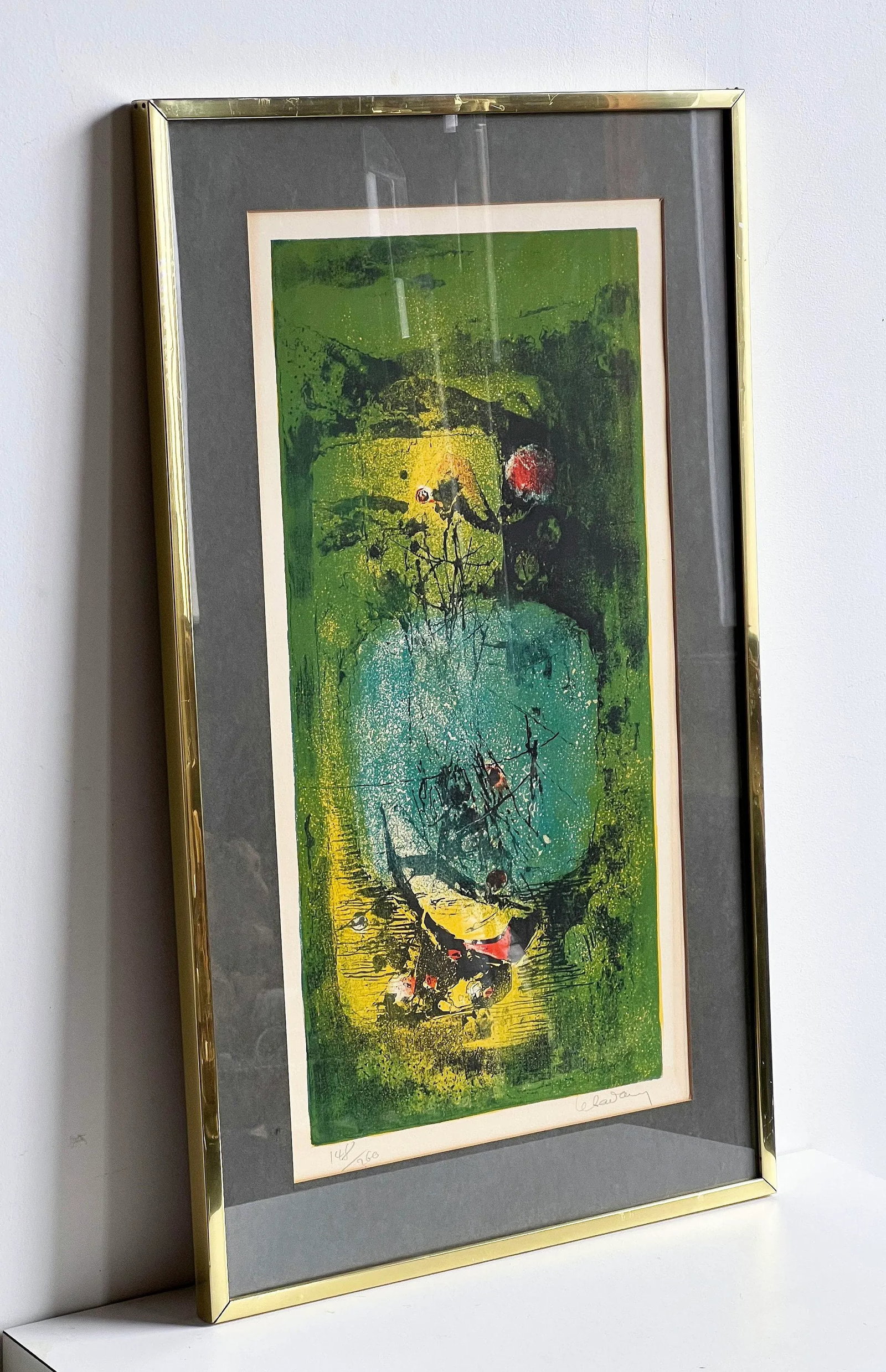 Hoi Lebadang Signed Abstract Lithograph "Grand Paysage" Pencil Signed & Numbered - 3