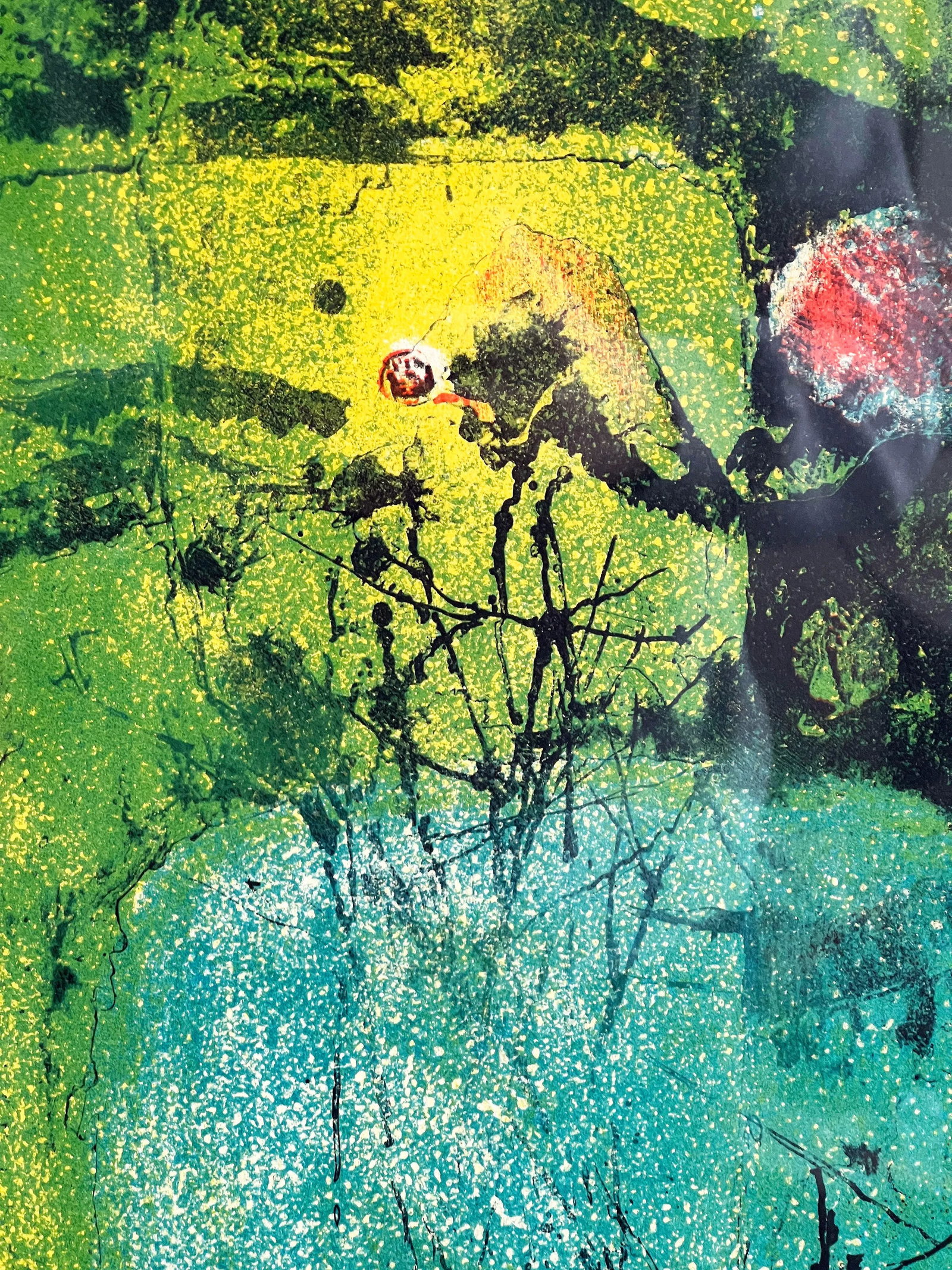 Hoi Lebadang Signed Abstract Lithograph "Grand Paysage" Pencil Signed & Numbered - 4