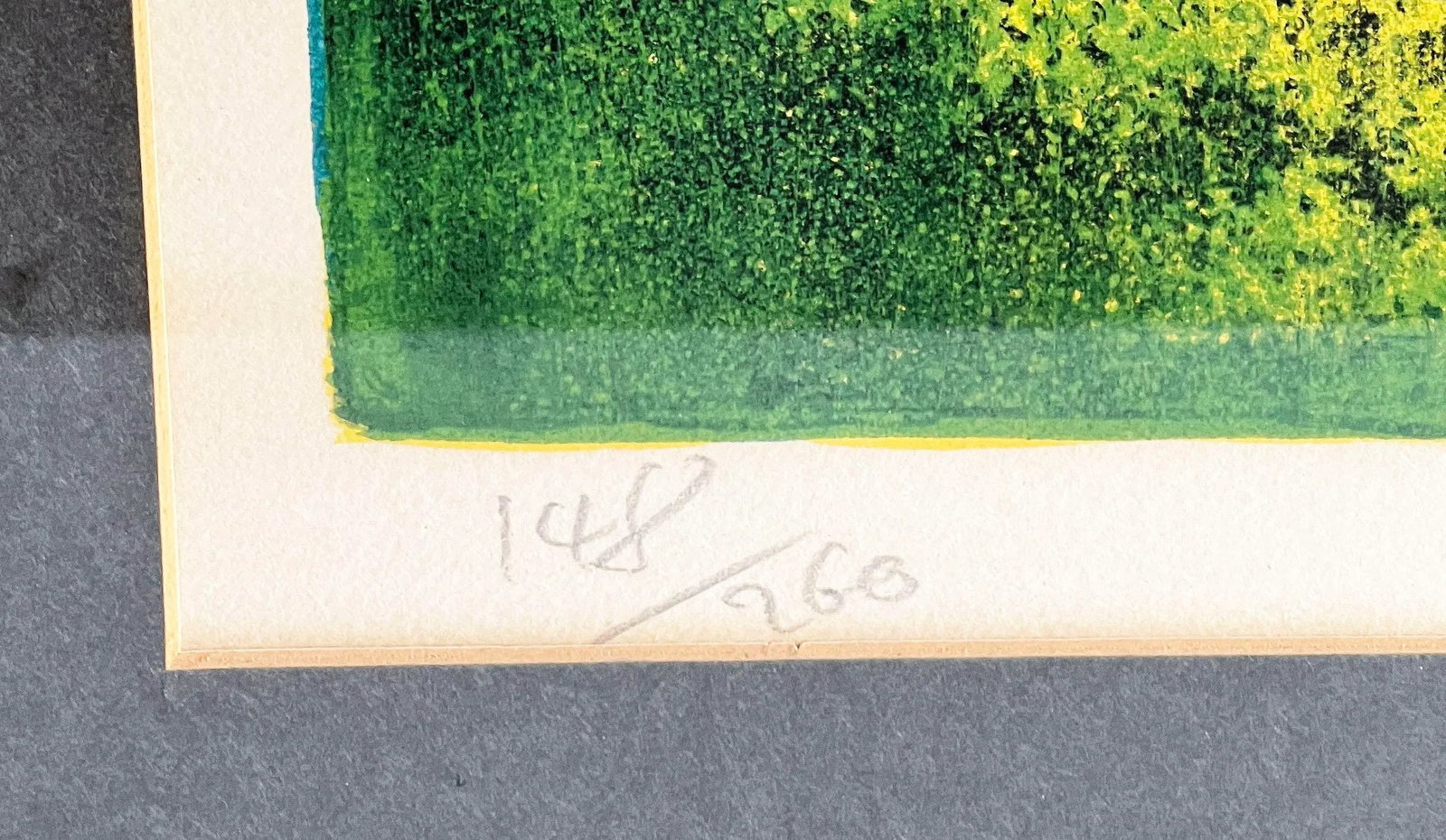 Hoi Lebadang Signed Abstract Lithograph "Grand Paysage" Pencil Signed & Numbered - 5