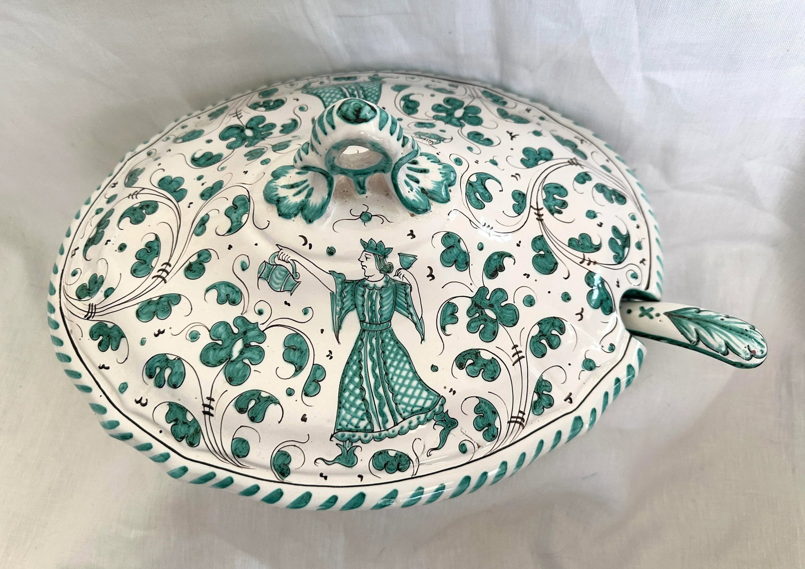 Deruta Maiolica Soup Tureen W/Spoon - 5