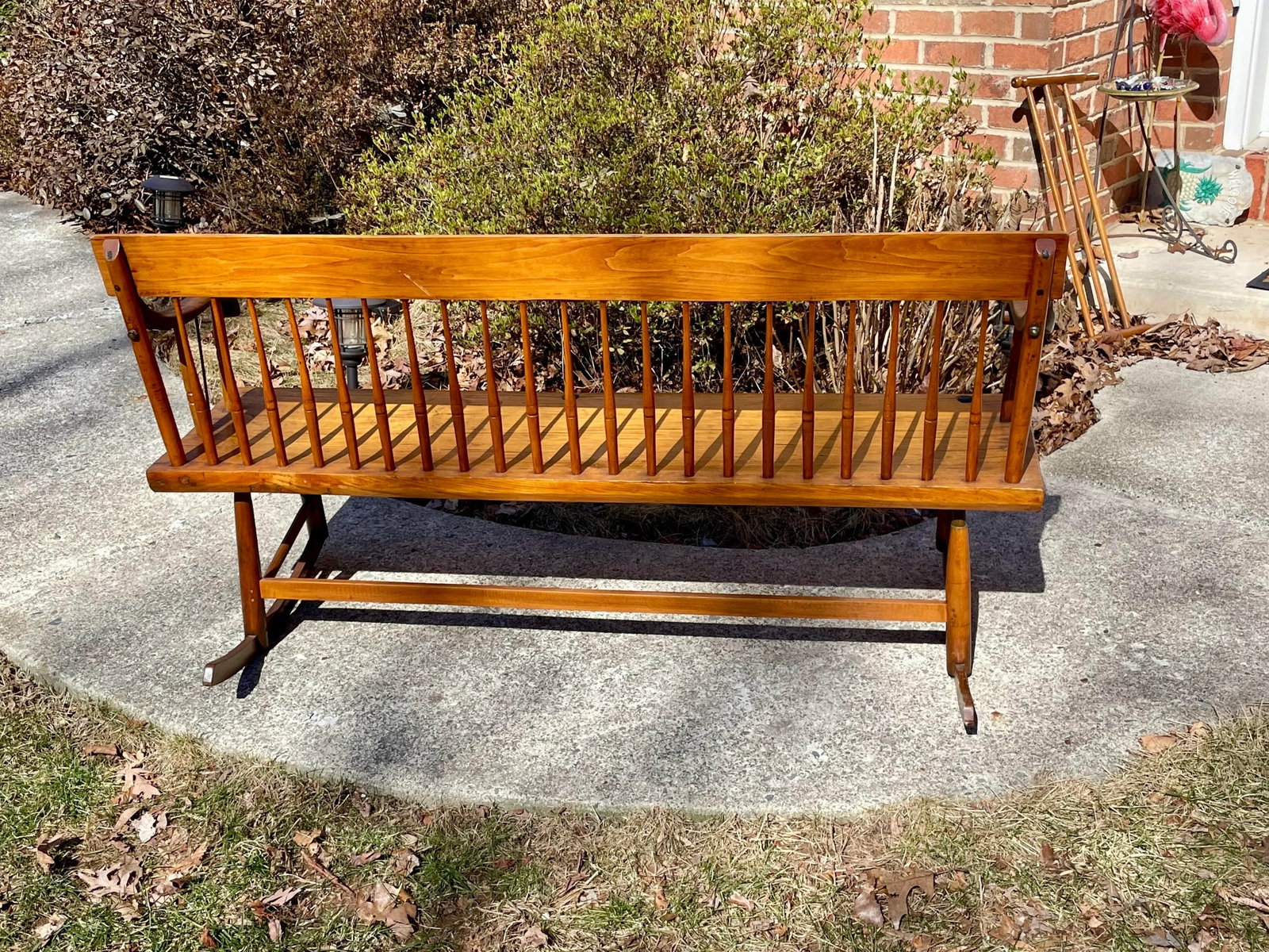 Antique Pennsylvania Mammy / Rocking Bench - 4