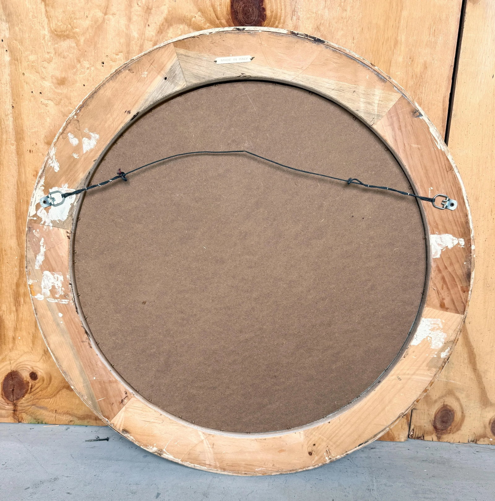 Finely Carved Round Florentine Polychromed & Gilt Lemon, Laurel Wood Mirror - 2
