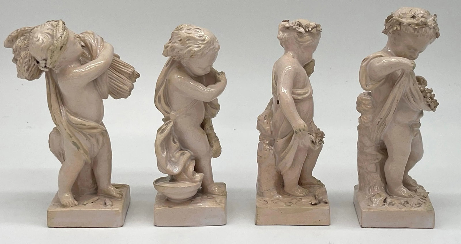 Sevres Creamware Figures Emblematic of Four Seasons, Modeled after/by Bachelier - 6