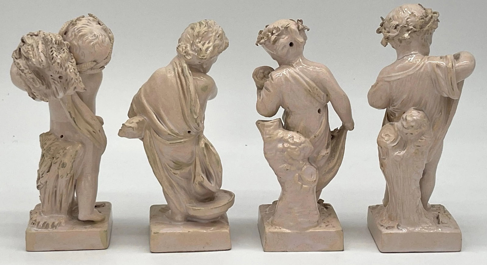 Sevres Creamware Figures Emblematic of Four Seasons, Modeled after/by Bachelier - 7