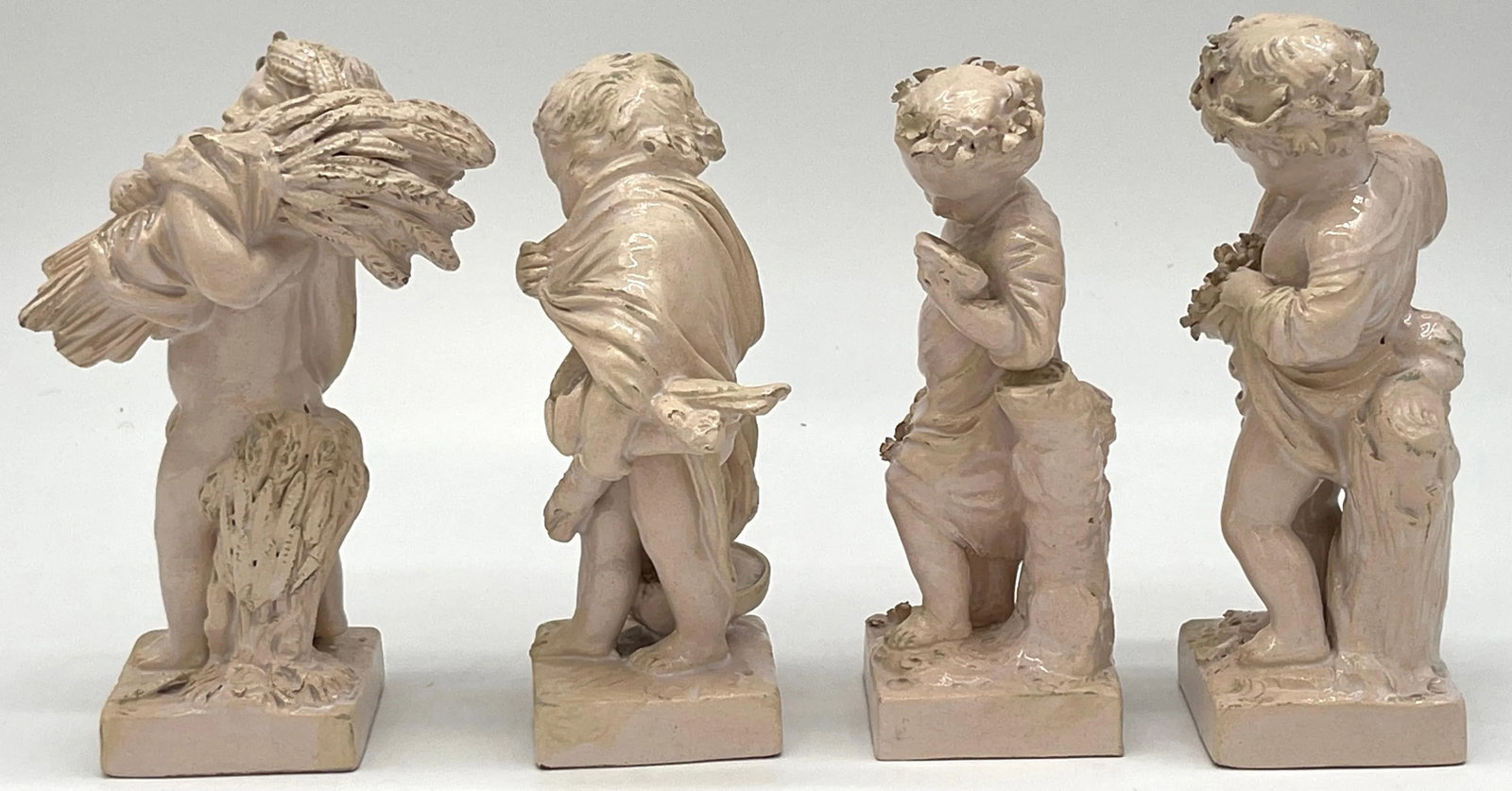 Sevres Creamware Figures Emblematic of Four Seasons, Modeled after/by Bachelier - 8