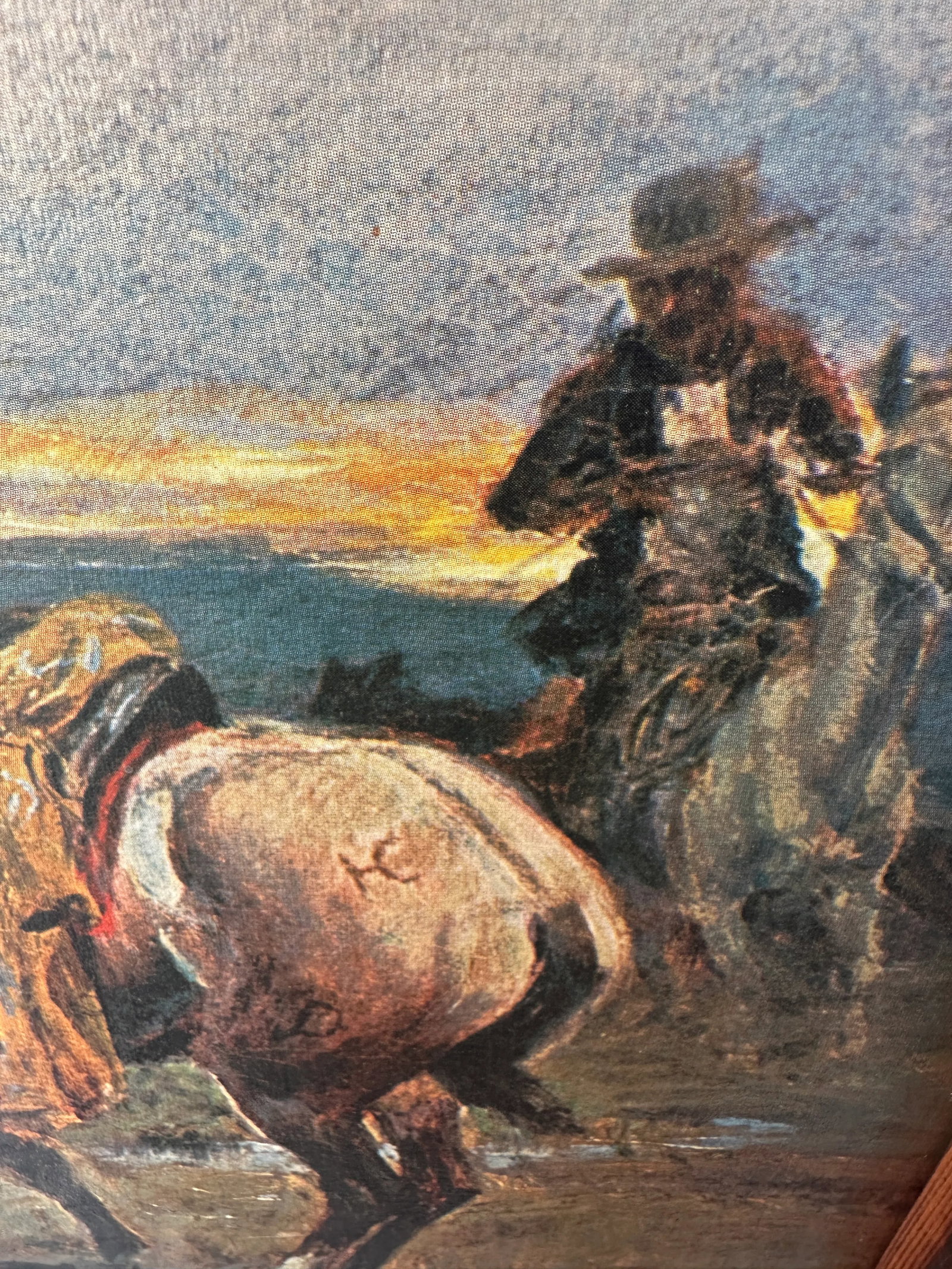 Vintage Old West Cowboy/Horse Print - 2