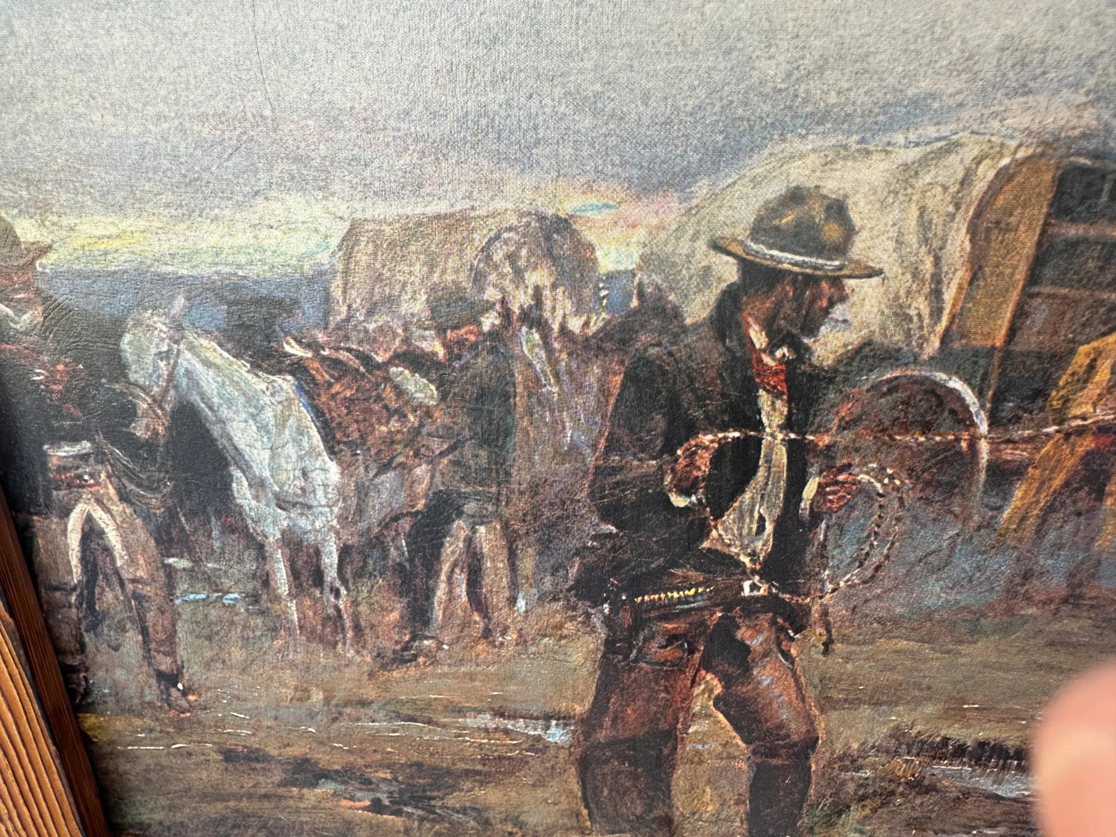 Vintage Old West Cowboy/Horse Print - 7
