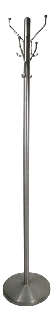 Mid 20th Century Mid Century Industrial Art Deco Aluminum Coat Hat Rack Tree Stand (1 of 12)