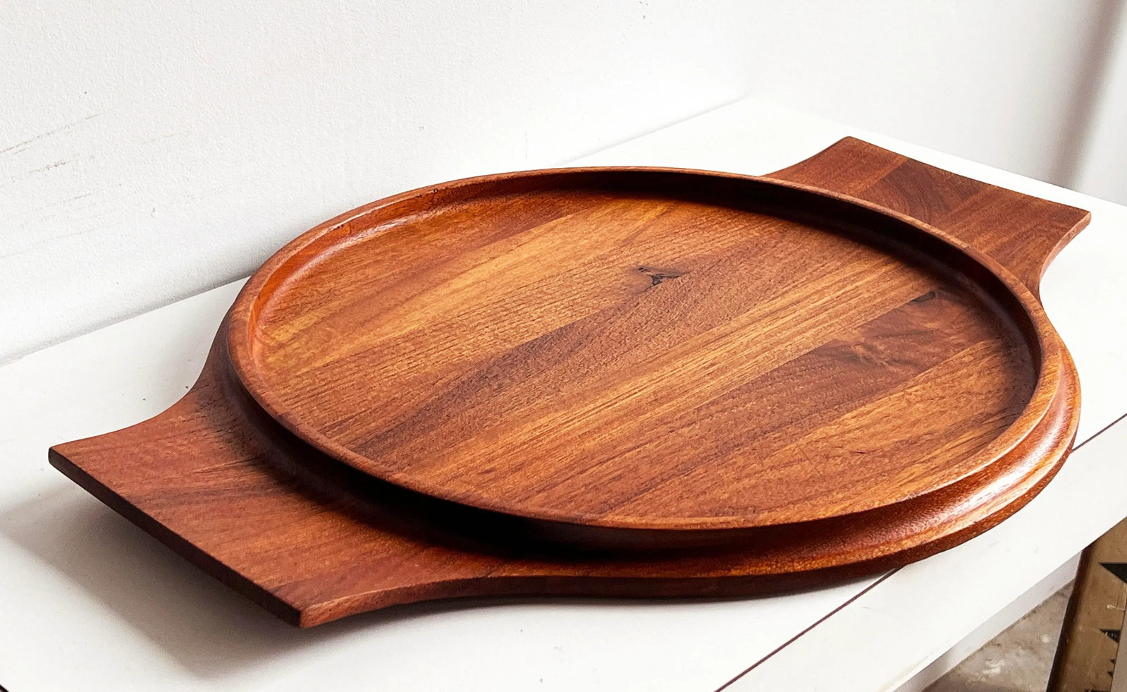 Vintage 21" Danish Modern Teak Cocktail Serving Tray by Jens Quistgaard for Dansk - 5