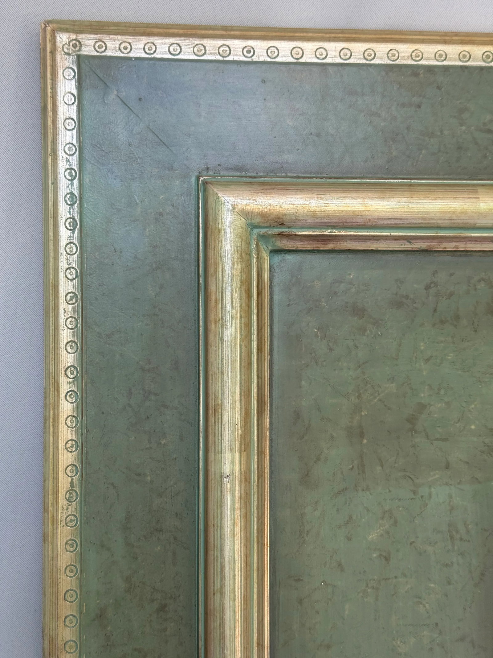Vintage Silver Verde Wall Mirror Howard Elliot - 4