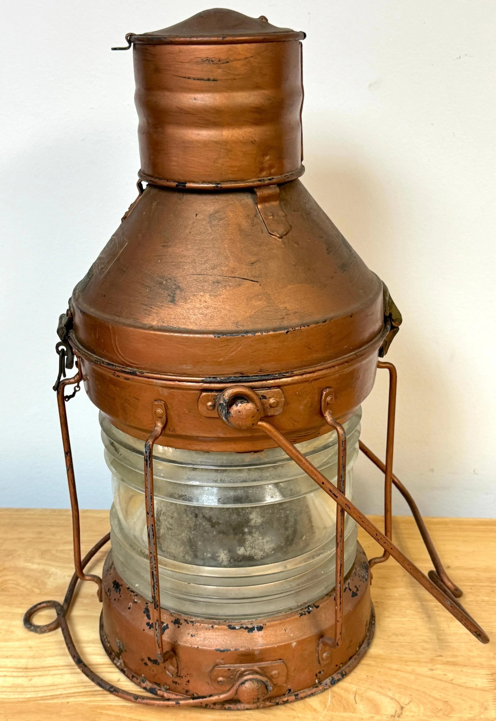 Antique English Maritime Lantern "Meteorite 50811" by Meteorite Lamp Co. - 12